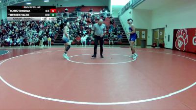 150 lbs Champ. Round 1 - Mario Brienza, Revere vs Braden Valek, Berea-Midpark