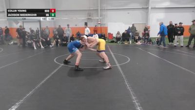 130 lbs Round 9 (10 Team) - Collin Young, Neighborhood Wrestling vs Jackson Niederkohr, Notre Dame Lions