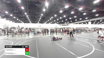 106 lbs Quarterfinal - Preston Schreck, Eastvale Elite vs William Graziano, Carlsbad Combat WC