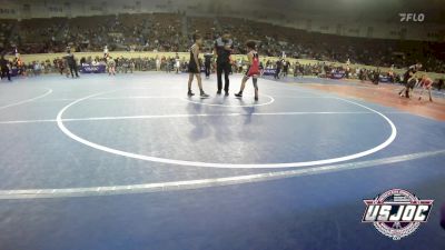 90 lbs Consolation - Zaine Johnson, Plainview Youth Wrestling Club vs David Salazar, OKC Saints Wrestling