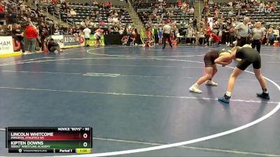 90 lbs Champ. Round 1 - Lincoln Whitcome, Immortal Athletics WC vs Kipten Downs, Sebolt Wrestling Academy