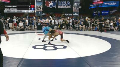 100 lbs Cons. Sub-semis - Jayland Davis, Indiana vs David Serrano, Florida