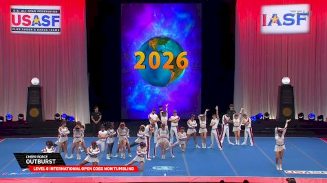 Cheer Force - Outburst [2026 L6 International Open Coed Non Tumbling Finals] 2026 The Cheerleading Worlds