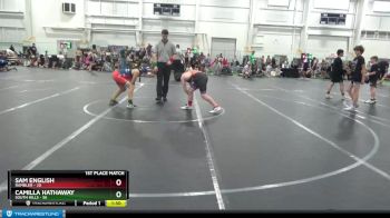 110 lbs Finals (2 Team) - Sam English, Rambler vs Camilla Hathaway, South Hills