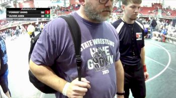 150 lbs Semifinal - Forrest Uhing, Blair Wrestling Club vs Oliver Aden, Louisville Wrestling Club