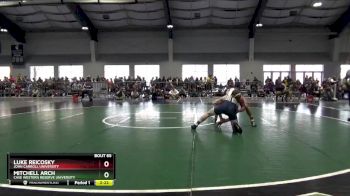 165 lbs Champ. Round 1 - Luke Reicosky, John Carroll University vs Mitchell Arch, Case Western Reserve University