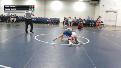 95 lbs Consi Of 4 - Shay Lundvall, IA vs Zavier Olver, PA