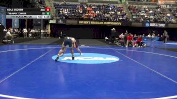 141 lbs 7th Place Match - Cole Becker, Augsburg vs Isaias Torres, Ithaca