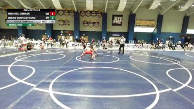 125 lbs Quarterfinal - Lucas Vannostrand, Apprentice School vs Michael Dibiase, Belmont Abbey