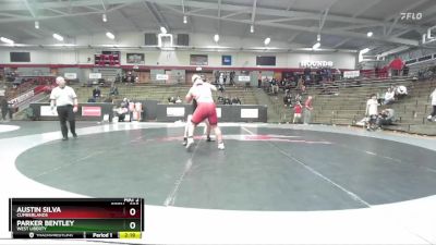 285 lbs Semifinal - Parker Bentley, West Liberty vs Austin Silva, Cumberlands