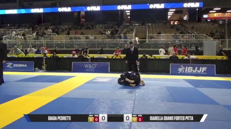Isabella Sbano Fortes Pitta vs Giada Pedretti 2025 Pan Jiu Jitsu IBJJF Championship