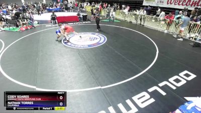 165 lbs Cons. Round 4 - Cody Soares, Oakdale Youth Wrestling Club vs Nathan Torres, California