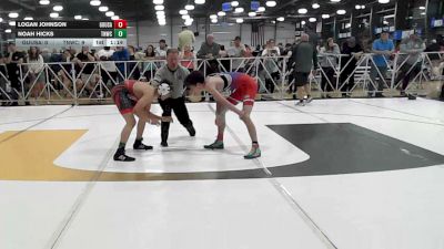 120 lbs Rr Rnd 3 - Logan Johnson, Ground Up USA (BLUE) - HSB vs Noah Hicks, TNWC Rideout - HSB