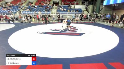 165 lbs Rnd Of 32 - Colin McAlister, KS vs Clayton Giddens, OK