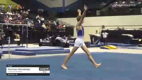 Aaronson Mansberger - Floor, InterActive Academy - 2021 USA Gymnastics Development Program National Championships