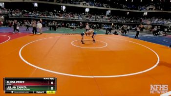 6A 100 lbs Semifinal - Lillian Zapata, Lewisville Flower Mound vs Alissa Perez, Klein