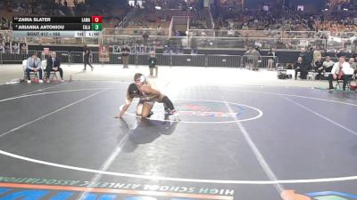 155 lbs 1st Place Match - Arianna Antoniou, East Lake vs Zaria Slater, Lake Mary