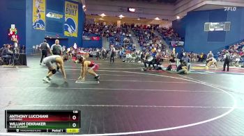 138 lbs Quarterfinal - Anthony Lucchiani, Sherando vs William Dekraker, Blair Academy