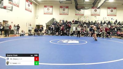 170 lbs Quarterfinal - Matthew Cleary, Plymouth vs Constantine Isaac, Windham