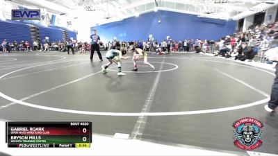 55 lbs Quarterfinal - Bryson Mills, Wichita Training Center vs Gabriel Roark, Open Mats Wrestling Club