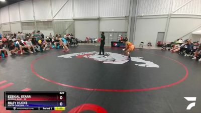 220 lbs 2nd Wrestleback (16 Team) - Ezekial Starr, Georgia Blue vs Riley Hucks, South Carolina