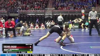 2A-145 lbs Champ. Round 2 - Michael Macias, Assumption, Davenport vs Brent Dennhardt, Greene County