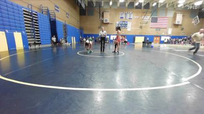 140lbs Cons. Round 2 - Maia Taylor, Woodland (Girls) vs Ayla Hart, Prairie (Girls)