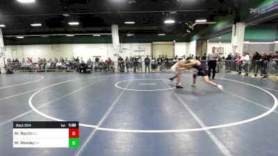 157 lbs Consi Of 32 #1 - Max Nevlin, NJ vs Mason Rowley, NY