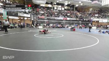 110 lbs Cons. Round 1 - Piper Brobst, Eskridge-Mission Valley HS vs Taylee Poppelreiter, St. Marys HS