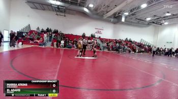 130 lbs Semifinal - El Adams, Palmer vs Marisa Atkins, Eaglecrest