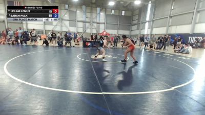 U17 Women - 73 lbs 3rd Place Match - Leilani Lemus, CA vs Sarah Pulk, MN