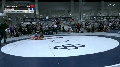 57 kg Cons. Sub-quarters - Jayde Coleman, Moses Lake Wrestling Club vs Gigi Bragg, Cowgirls Wrestling Club