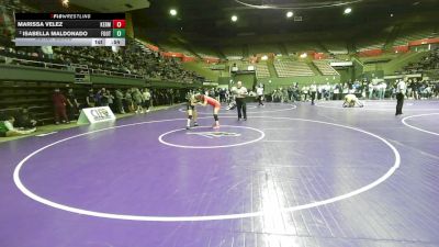 140 lbs Consolation - Marissa Velez, Kerman vs Isabella Maldonado, Foothill High (Bakersfield)