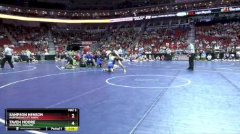 1A-150 lbs Champ. Round 2 - Taven Moore, Riverside, Oakland vs Sampson Henson, Martensdale-St. Marys