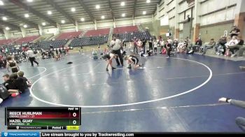 135 lbs Placement (16 Team) - Reece Hurliman, Crooks County vs Hazel Guay, Utah Green