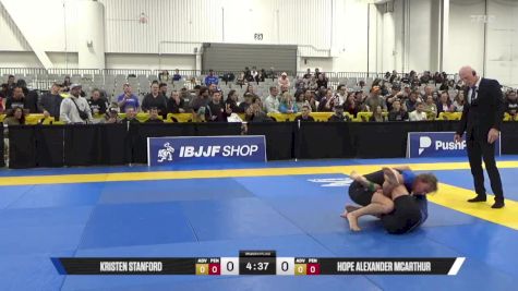 Hope Alexander McArthur vs Kristen Stanford 2025 World IBJJF Jiu-Jitsu No-Gi Championship