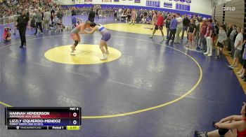 155 lbs Semifinal - Hannah Henderson, Harrisburg High School vs Lizzly Izquierdo-Mendoza, Forest Grove High School