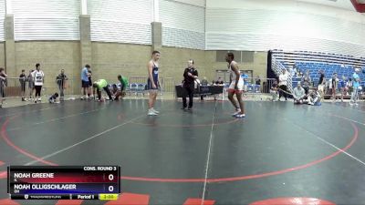 175 lbs Cons. Round 3 - Noah Greene, IL vs Noah Olligschlager, OH