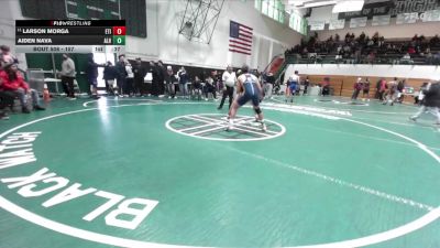 157 lbs Cons. Round 4 - Aiden Nava, Alhambra vs Larson Morga, Etiwanda