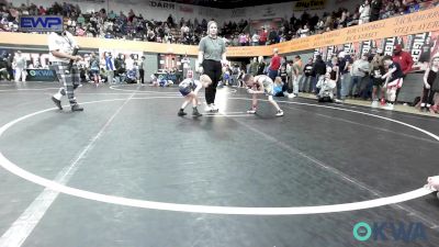 46 lbs Semifinal - Jaxyn Fowler, Deer Creek Wrestling Club vs Miles Steiner (43), Mustang Bronco Wrestling Club