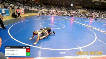 100 lbs Consi Of 8 #1 - Dalton Bruxvoort, Ubasa Wrestling Academy vs John Manning, Woodshed Wrestling Club