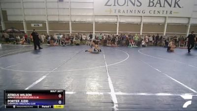 120 lbs Cons. Round 1 - Atreus Wilson, Sons Of Atlas Wrestling Club vs Porter Judd, Champions Wrestling Club