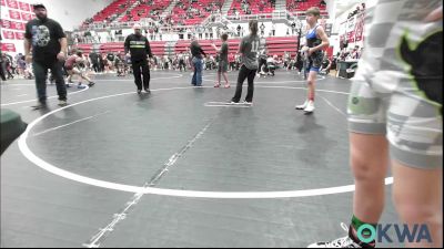 80 lbs Round Of 16 - Waylon Barnes, Harrah Little League Wrestling vs Kalon Cagle, Standfast