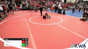 64 lbs Rr Rnd 3 - Jackson Henry, Piedmont vs Colt Eck, Brawlers