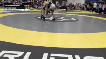 132 lbs Champ. Round 2 - Fletcher Heinze, Anthony Wayne vs Braeden Borreson, Franklin
