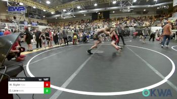 120-130 lbs Quarterfinal - Wyatt Sigler, Plainview Youth Wrestling Club vs Darren Lane, Noble Takedown Club