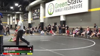 65 lbs Round 3 (4 Team) - Mandi Blades, Missouri vs Jaelyn Anderson, Nebraska Wrestling Academy
