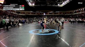 5A 127 lbs Quarterfinal - Austin Prieskorn, La Cueva vs Brayden Harvey, Farmington