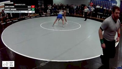 105 lbs. Cons. Round 4 - Avery Adams, Centralia vs Jane Lyons, Washington