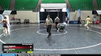 128 lbs Finals (2 Team) - Gage Roberts, Hartselle vs Troy Watson, Wetumpka